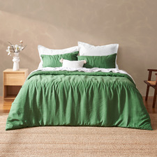 Eden Natural Home Vintage Washed Hemp Linen Quilt Cover Set