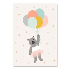 Ballet Bear Printed Wall Art