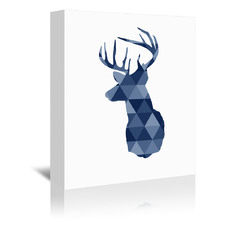 Geometric Deer Printed Wall Art