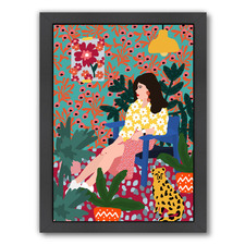 Waiting Girl Printed Wall Art