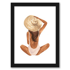 Beach Girl Printed Wall Art