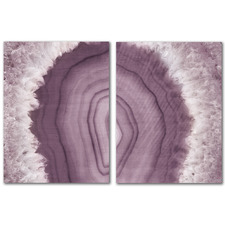 Agate Geode Canvas Wall Art Diptych by Wild Apple
