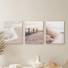 Studio Beach Printed Wall Art Triptych
