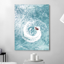 On the Waves Printed Wall Art