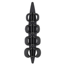 9 Piece Black Beech Wood Wall Mounted Kettlebell Set