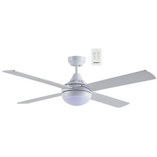 White Link 4 Blade AC Ceiling Fan with 15W CCT LED Light & Remote