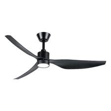 Genoa 127cm Black DC Smart Ceiling Fan with LED
