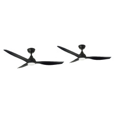 Avoca 3 Blade DC Ceiling Fans with LEDs (Set of 2)