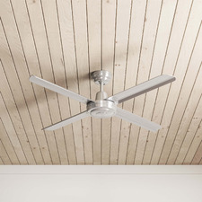 Silver Precision 316 Stainless Steel AC Ceiling Fan