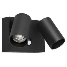 Capri 2 Light LED Outdoor Wall Spotlight with Sensor