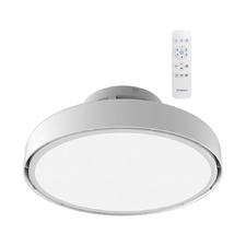 Fantom 48cm White DC Bladeless Smart Ceiling Fan with LED Light