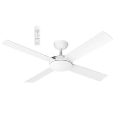 Quantum Matte White DC Ceiling Fan with Remote Control