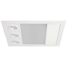 Linux DC Mini White 1000W 3-in-1 Bathroom Heater Exhaust Fan with LED Light