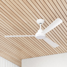 Zorro 122cm White DC Ceiling Fan with LED Light