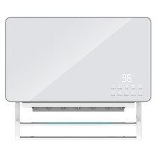 Thermo White 2200W Bathroom Wall Heater with Towel Rack