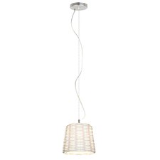 Moreton 25 Woven Pendant in White