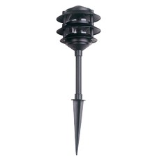 Pavillion 12V Garden Bollard Light in Black