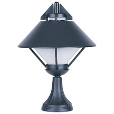 Apollo Exterior Newell Light in Black / Opal