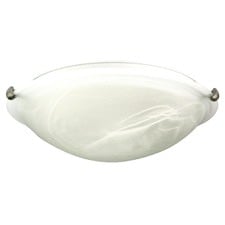 Sauser Clips Alabaster 2 Lamp Oyster Light