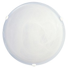 Sauser One Light Ceiling in White with Clip