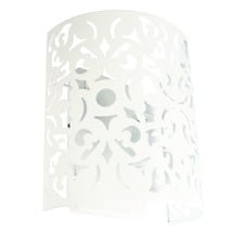 Porto Matte White Metal Wall Light