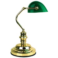 Brass Bankers Ercolano Metal Table Lamp