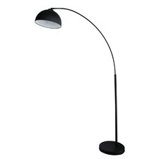 Dome ARC Floor Lamp in Black