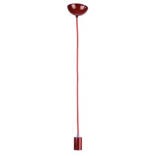 One Light Suspension Pendant in Red