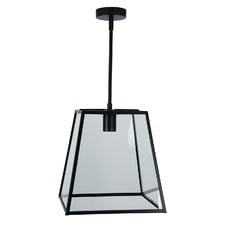 Legnano Flared Metal & Glass Pendant Light