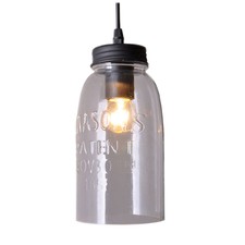Gallipoli Glass Jar Pendant Light