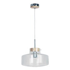 Holbeck Scandinavian Drum Glass Pendant Light