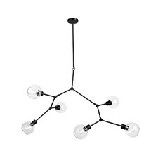 Arkas Contemporary Clear Glass Pendant Light