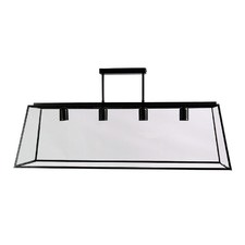 Legnano Flared Metal & Glass 4 Light Pendant