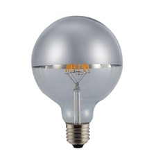 Soren E27 Golf Ball 6W Silver Crown LED Filament Bulb