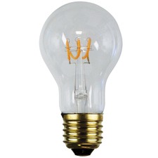 A60 E27 LED Spiral Filament Bulbs (Set of 2)