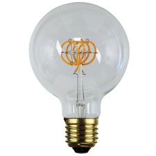 G95 E27 LED Spiral Filament Bulbs (Set of 2)