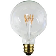 Lena E27 Golf Ball 5W LED Spiral Filament Bulb