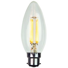 C35 B22 LED Filament Bulbs (Set of 2)