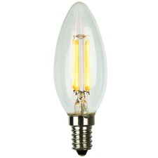 C35 E27 LED Filament Bulbs (Set of 2)