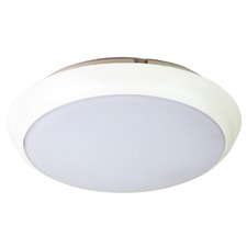 Perugia 30cm White LED Metal Oyster Light