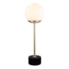 44cm Brass Uriela Marble Table Lamp