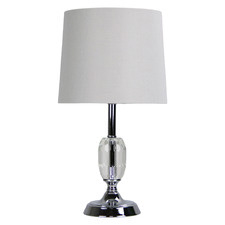 White & Silver Calanthe Table Lamp