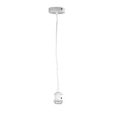 Ortona Cloth Covered Suspension Pendant Light