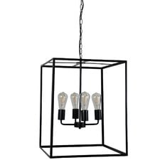 Reuten Matte Black 4 Light Metal Pendant