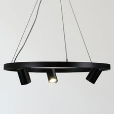Zori Black Steel 3 Light Pendant