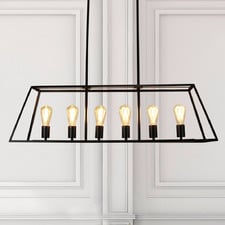 Reuten Steel 6 Light Linear Pendant