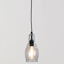 Pritchard Glass Bottle Pendant Light