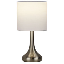 Brushed Chrome Peschiera Table Lamp