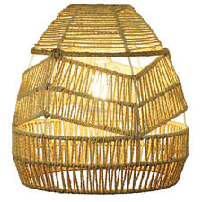 Adkins Natural Paper String Rattan Pendant Shade