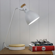 Blaise Metal & Wood Desk Lamp